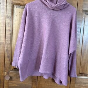 Cherish Dusty Rose Cowl Neck Sweater